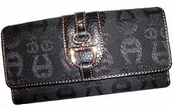Women's Etienne Aigner A Logo Personal Assets Black
