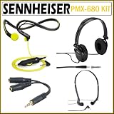 Sennheiser Adidas PMX-680 Sports Earbud Headphone with Volume Control & Neckband with Sony Studio Headphones and Sony In-Ear Headphones