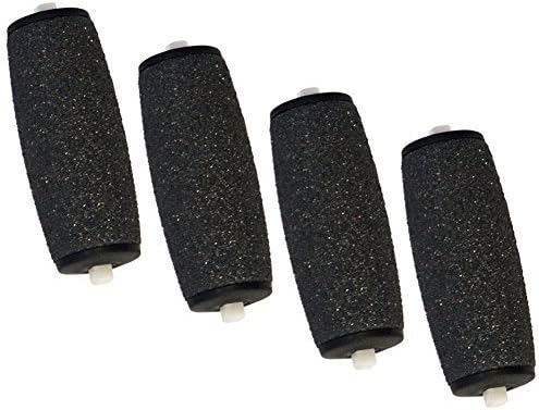 Pedi Extra Coarse Hard Skin Remover Refill Rollers for Scholl Velvet Smooth- Replacement Rollers Heads-Exfoliate Hard, Tough, Lifeless Skin-Best Pedi Refill Roller for Scholl Velvet Smooth Electronic Callus Removers(Pack of 4) by Puruskin