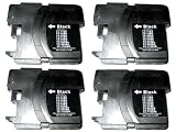 4x Brother MFC 490 CW kompatible Premium XL Druckerpatronen in Schwarz. Sehr gute Laufleistung und Preiswert!