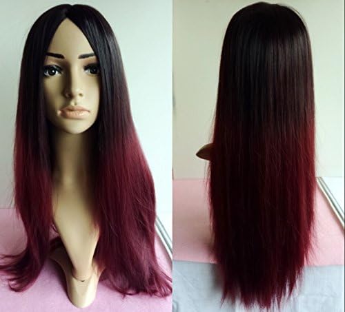 SONGYUNYANNew gradient color choice, simulation of middle head, full top wig, long straight hair, the daily net