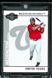 2008 Topps Co-Signers # 4 Dmitri Young / Washington Nationals / Premium Baseball Card in Protective Screw Down Display