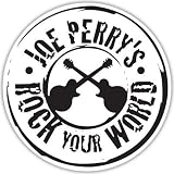 Aerosmith Joe Perry's Rock Your World sticker 4" x 4"