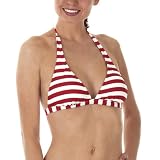 Xhilaration Candy Cane Halter Top - Red