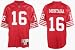 Joe Montana Red Reebok NFL 1990 Throwback Premier San Francisco 49ers Jersey - X-Large
