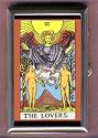 THE LOVERS TAROT CARD, COIN GUITAR PICK PILL BOX
