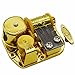 MAYMII Gold Plating 18 Note Musical Movement Music Box DIY-Different Tunes Available (Tune is You Are My Sunshine)