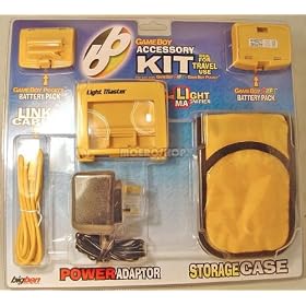 TRAVEL - Pack 2 - Travel pouch, A/C Adaptor, Light Magnifer, Link Cable, Battery Pack, Battery Pack Adaptor Yellow