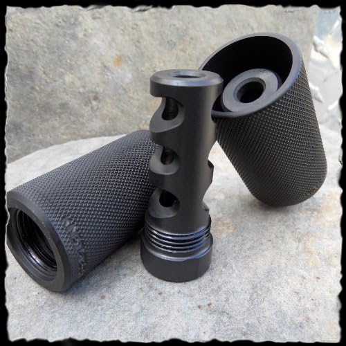 Kineti-Tech Muzzle Brake with Sound Redirect 5/8 X 24 brake with 13/16 X 16 threaded Sleeve