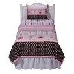 Circo Pink & Brown Flower Quilt & Sham - Twin
