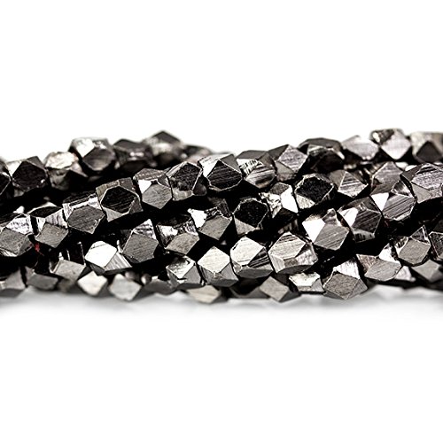 Black Gold plated Copper Faceted Nugget Approx. 2mm Approx. 8 inch(86 pcs/string)