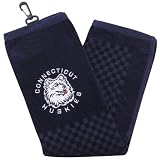 Connecticut Huskies (UConn) Navy Blue Embroidered Team Logo Tri-Fold Towel