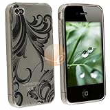 Smoke Flower TPU soft Gel Case Cover Compatible With iPhone 4 G