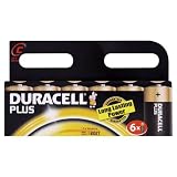 Duracell Plus MN1400 Alkaline C Batteries - 6-Pack