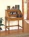 Oak Finish Roll Top Bedroom Home Office Secretary Desk