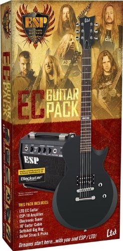 ESP LTD EC Electric Guitar Value Package Black Satin