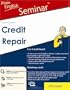 Credit Repair (Plain English Seminar: audio CDs, book, forms CD)