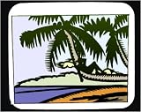 Mouse Pad with hammock, tropics, 