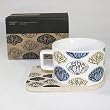 SYNC - [Glossy Ganoderm ] Espresso Cup / Wood Coaster (2.5 inch height)