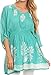 Sakkas Women's Embroidered Batik Gauzy Cotton Tunic Blouse