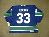 HENRIK SEDIN Vancouver Canucks 1970's CCM Vintage Throwback Home NHL Hockey Jersey