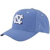 Zephyr North Carolina Tar Heels Sky Blue Fitted Hat W/White NC