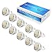 Elinkume GU10-LED Light Bulbs Spotlight - 5W 500lm 10 Pack, 110V 3000k 120 Degree Beam Angle