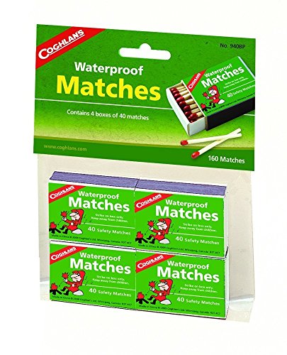 Coghlan's 940BP Waterproof Matches - 4 Pack
