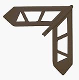 Pella 3/4 x 7/16 Bronze Plastic Screen Frame Corner - 20 pack