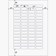 【クリックで詳細表示】OP902 A4タックシール 60面