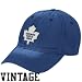 Reebok Toronto Maple Leafs Royal Blue Distressed Logo Vintage Slouch Hat