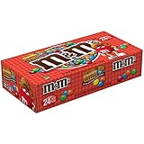 M&M'S Peanut Butter Chocolate Candy Singles Size 1.63-Ounce Pouch 24-Count Box