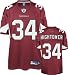 Tim Hightower Jersey: Reebok Authentic Red #34 Arizona Cardinals Jersey