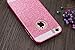 Iphone 5 Case, A-Focus Beauty Luxury Girly Gitter dazzling Flash Twinkle Blaze Bling Sparkle Crystal Rhinestone Hard PC Case + Glass Screen Protector for Iphone SE / 5s / 5 (Bling Pink)