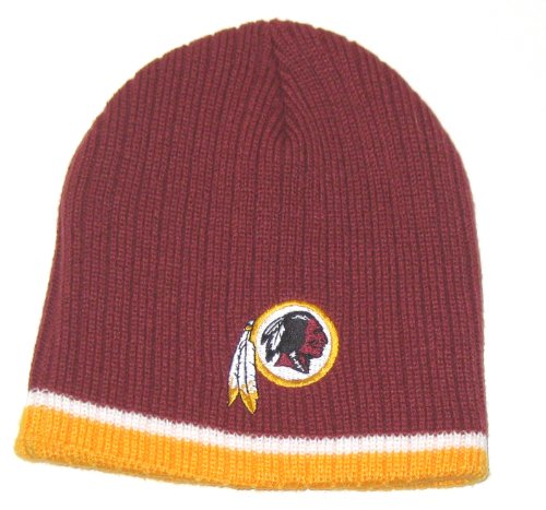 Washington Redskins NFL Reebok Team Apparel Yellow Trim Beanie Hat