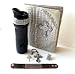 Rhinestone Bling Bling Gift Set with iPad 2 3 Case Cover & Black Bling Travel Coffee Tea Mug, Rhinestone Bracelet & Rhinestone Rings & Rhinestone Cross Keychain