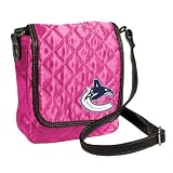 NHL Vancouver Canucks Pink Quilted Purse
