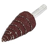 uxcell バリ取りフラップホイール プラスチック エメリー布 サンドペーパー マンドレル