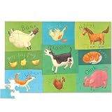 kids and infants educational toys item: Barnyard Floor Puzzle, 34 Pieces