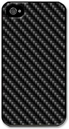 iPhone 4 Case,iPhone 4S Case,VUTTOO iPhone 4 Cover With Photo: Black Carbon Fiber For Apple iPhone 4/4S - PC Black Hard Case