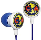 iHip MXF01CA Mexican Futbol Logo printed Ear Buds - Club America Blue/White