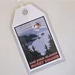 Durable Luggage Tag San Juan Islands with Seaplane