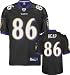 Todd Heap Jersey: Reebok Authentic Black #86 Baltimore Ravens Jersey - 56