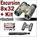 Bushnell Excursion 8x32 Waterproof/Fogproof Indoor outdoor Hunting Spotting Binocular (Realtree AP Camo) 240834 Plus Accessory Package
