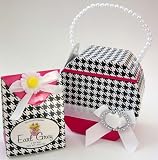 Houndstooth Gift Set: White Chocolate Pretzels & Earl Grey Tea