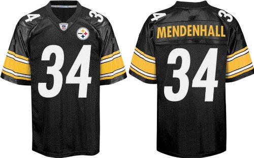 Pittsburgh Steelers 34 Rashard Mendenhall Black NFL Jerseys Authentic Football Jersey Size 48-56 (Please Select the Size When You Order, Can Do Drop Shipping)