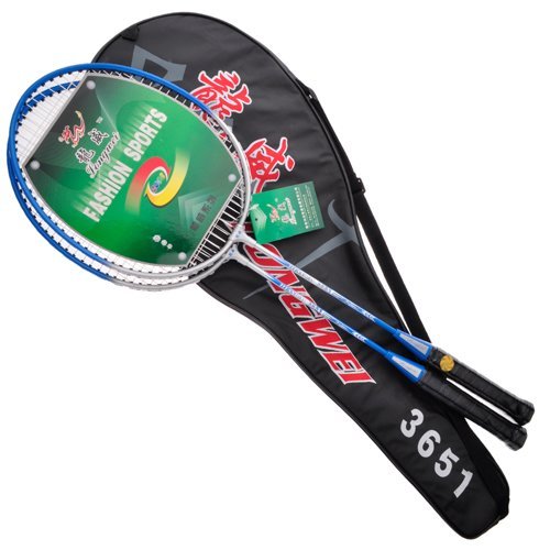(Price for 6 pairs) GOGO Badminton Racquets # 3651, Steel Badminton Rackets Kit