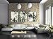 Spirit Up Art-Large Chinese Painting of Bamboo on Canvas Print without Framed, Modern Home Decorations Wall Art set of 3 Each is 40*60cm #D09-317