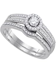 0.40CT-DIA 0.15CT-CRD BRIDAL SET