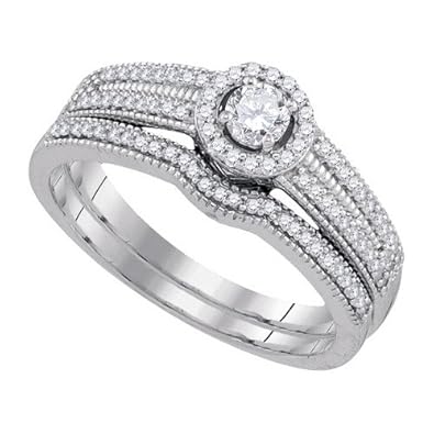 Cheap Girls Jewelry 0.40CT-DIA 0.15CT-CRD BRIDAL SET For Sale Cheap Girls Jewelry 0.40CT-DIA 0.15CT-CRD BRIDAL SET For Sale